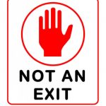 Free Printable Not An Exit Sign | Free Printable   Free Printable Not An Exit Sign