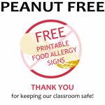 Free Printable Nut Free School Signs   Lil Allergy Advocates With   Printable Nut Free Signs