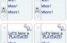 Free Printable Play Date Cards