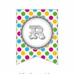 Free Printable Polka Dot Party Banner | The Cottage Market   Free Printable Alphabet Letters For Banners