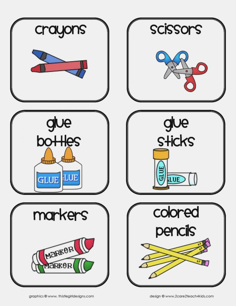 Free Printable Classroom Labels For Preschoolers