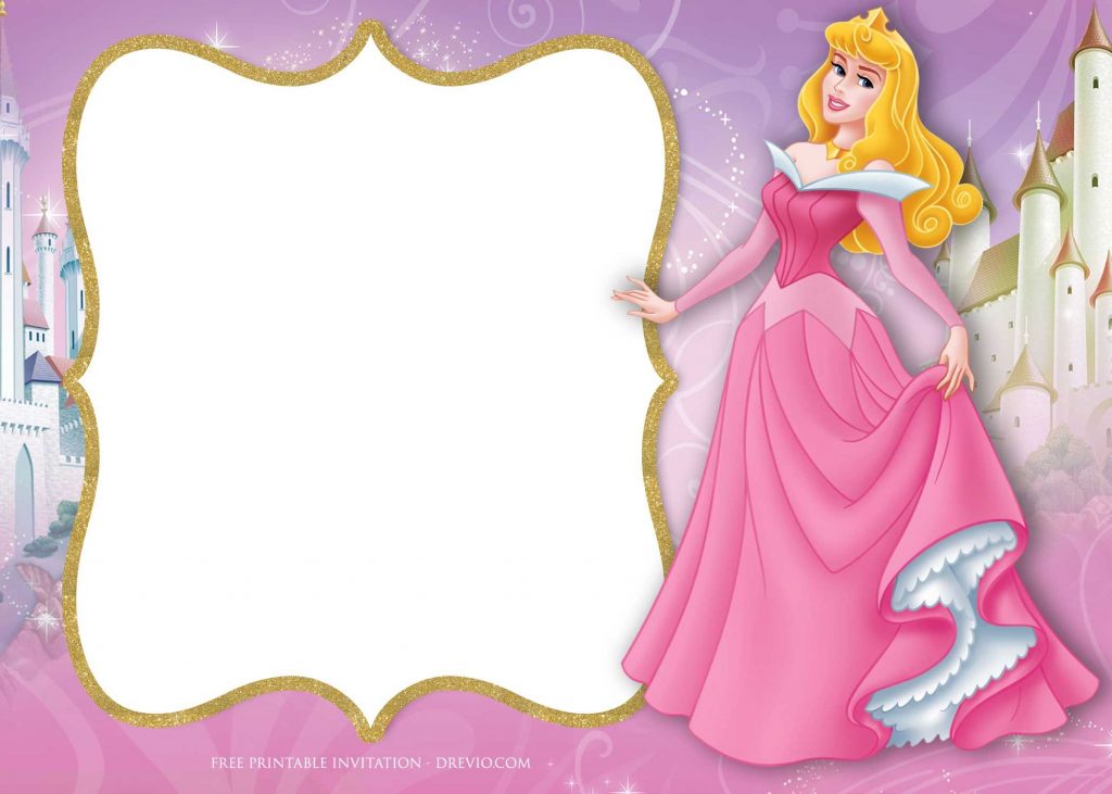 Free Printable Princess Aurora Sleeping Beauty Invitation - Free ...