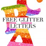 Free Printable Rainbow Glitter Letters | Free Printable Letters   Free Printable Rainbow Letters