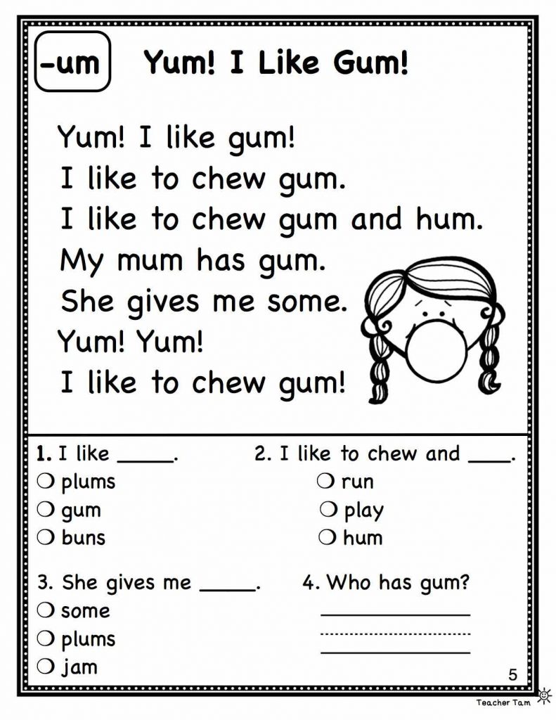 Free Printable Worksheets For 1St Grade Language Arts