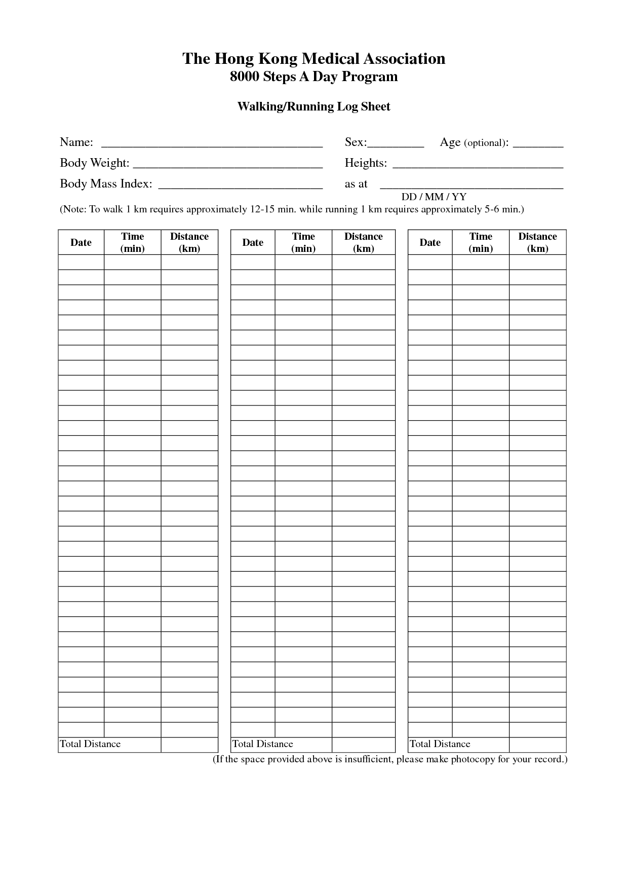 Free Printable Running Log | Online Calendar Templates - Free Printable Running Log