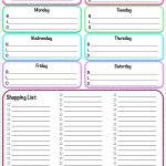 Free Printable Shopping List And Meal Planner   9.8.kaartenstemp.nl •   Free Printable Grocery List And Meal Planner