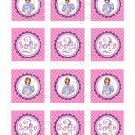 Free Printable Sofia The First Birthday Invitations. Printable   Sofia The First Cupcake Toppers Free Printable