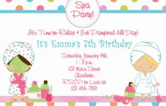 Free Printable Spa Birthday Party Invitations | Spa At Home - Free Printable Spa Party Invitations Templates