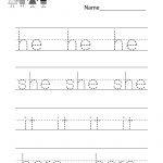 Free Printable Spelling Practice Worksheet For Kindergarten   Free Printable Spelling Practice Worksheets