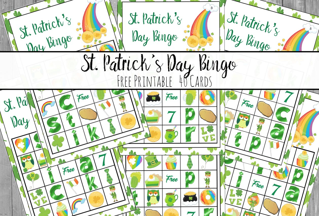 Free Printable St. Patrick&amp;#039;s Day Bingo: 40 Cards - Free Printable St Patrick&amp;amp;#039;s Day Card