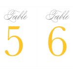 Free Printable Table Numbers | Wedding Ideas   Grey & Yellow   Free Printable Table Numbers 1 20
