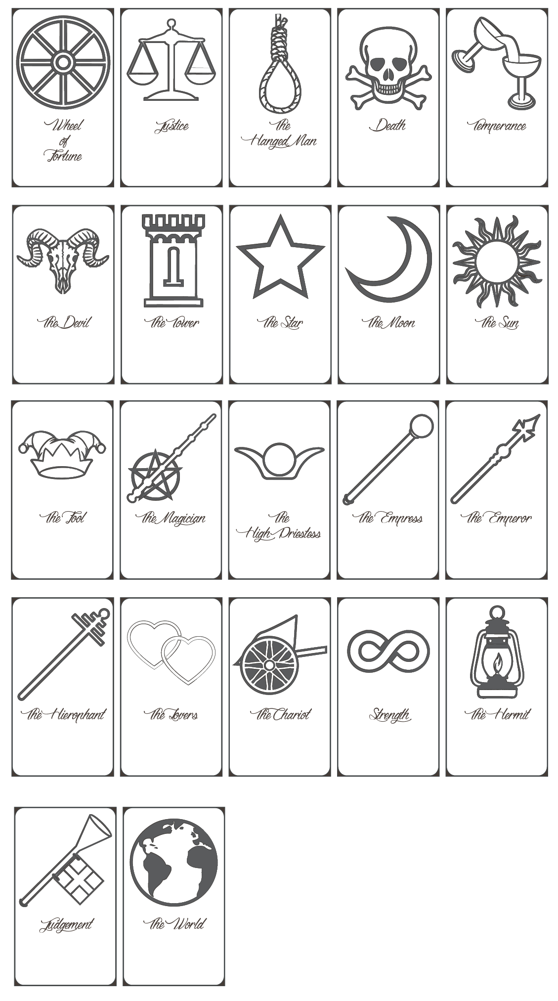 Free Printable Tarot Cards Pdf - Printable Cards - Free Printable Tarot Cards