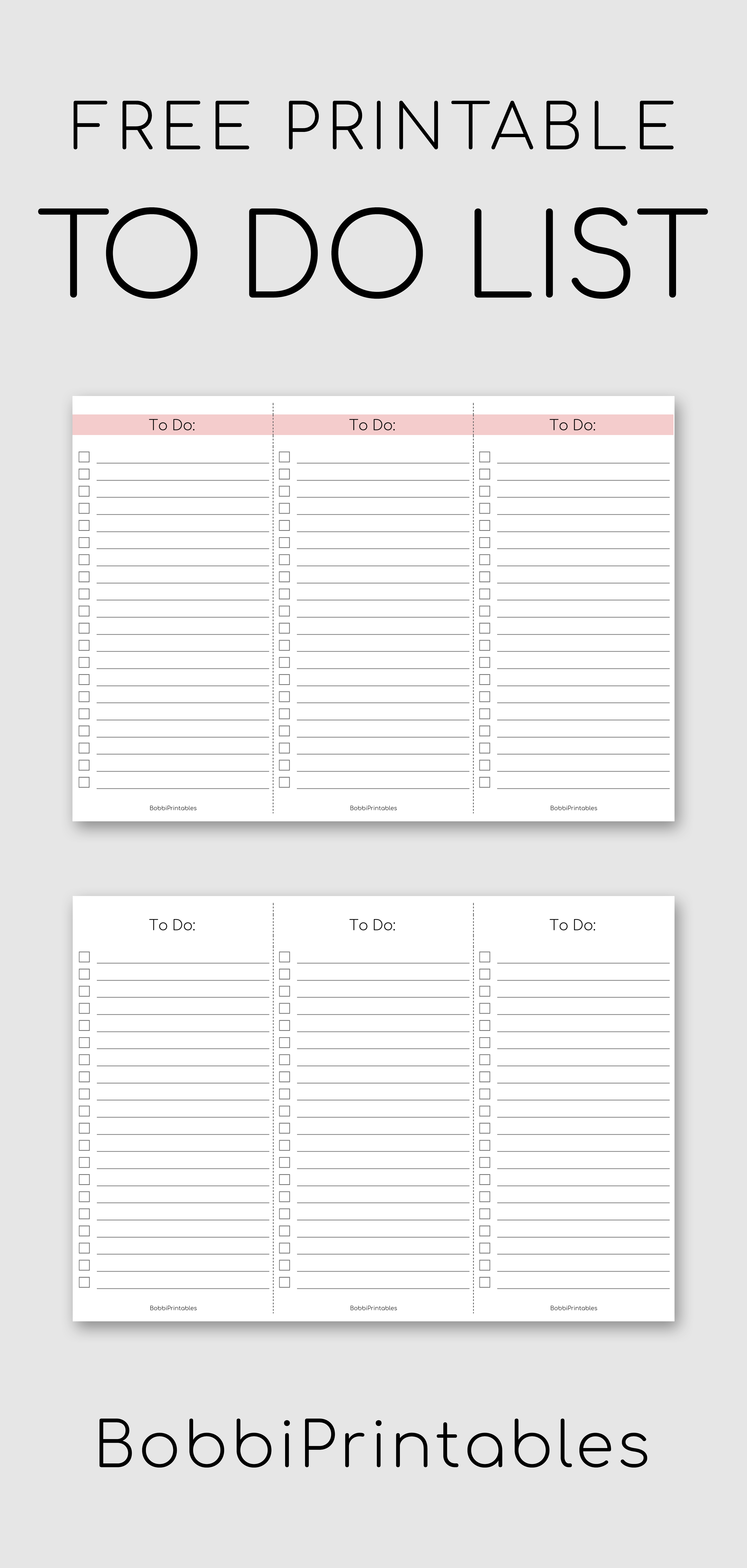 Free Printable To Do List #free #printable #list #todolist #todo - Free Printable To Do Lists To Get Organized