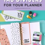 Free Printable Top Tab Dividers For Planners, Diaries And Agendas   Free Printable Dividers