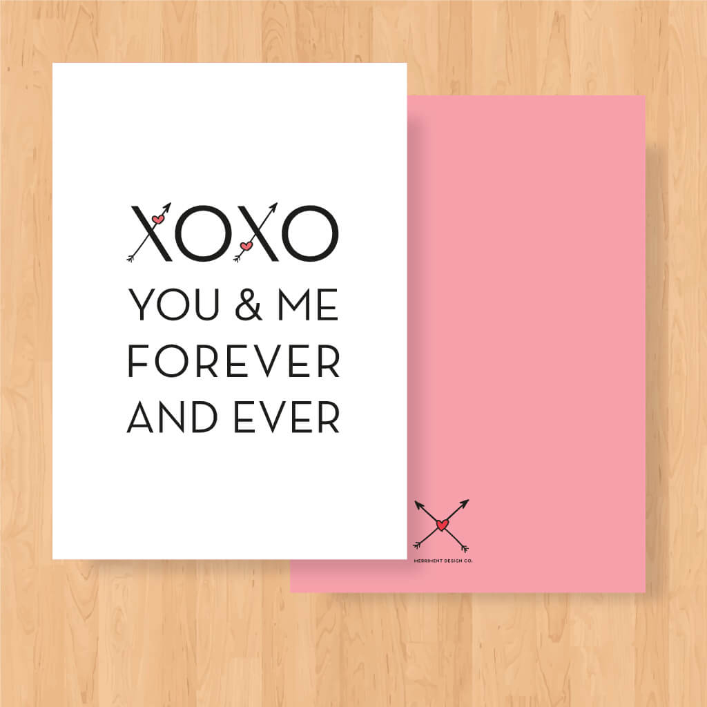 Free Printable Valentine: Xoxo You &amp;amp; Me - Merriment Design - Free Valentine Printable Cards For Husband