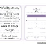 Free Printable Wedding Program Templates | Bestprintable231118   Free Printable Wedding Programs