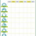 Free Printable Weekly Chore Charts   Free Printable Chore Charts