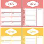 Free Printable Weekly Meal Planners   Weekly Menu Free Printable
