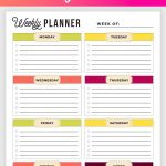 Free Printable Weekly Planner   Weekly Planner Printable!   Planner Printable Free
