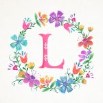 Free Printable Whimsical Watercolor Monograms   The Cottage Market   Free Printable Monogram
