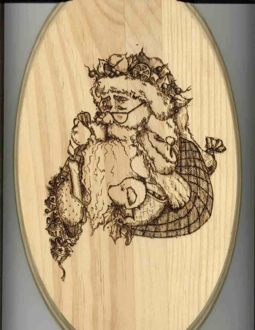 Free Printable Wood-Burning Patterns | Sue&amp;#039;s Santa Woodburning - Free Printable Pyrography Patterns