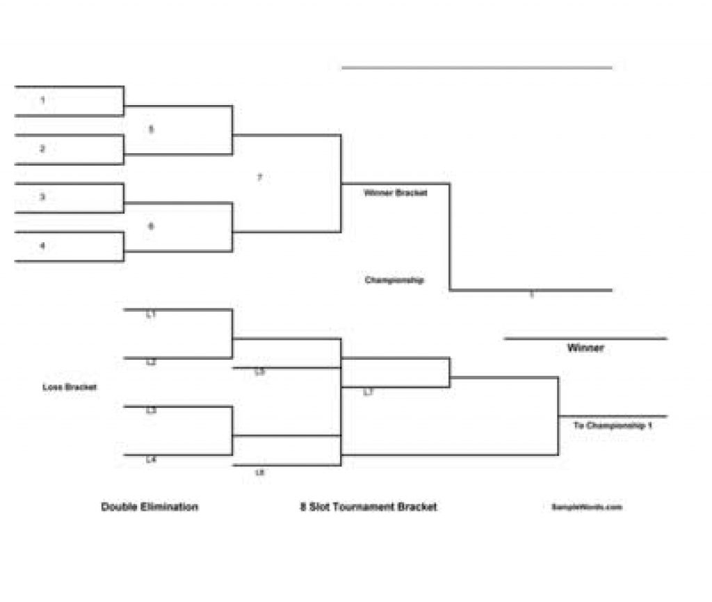 Free Printable Wrestling Brackets | Free Printable - Free Printable Wrestling Brackets