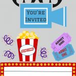 Free Printables | Printable Movie Night Invite   Free Printable Movie Tickets