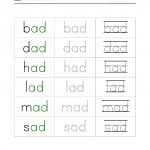 Free Rhyming Words Worksheet “Ad” | The Resources Of Islamic   Free Printable Rhyming Words