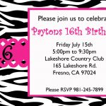 Free Sweet 16 Birthday Invitation Templates | Birthday Ideas   Free Printable 18Th Birthday Invitations