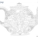 Free Teapot Coloring Book, Download Free Clip Art, Free Clip Art On   Free Printable Tea Cup Coloring Pages