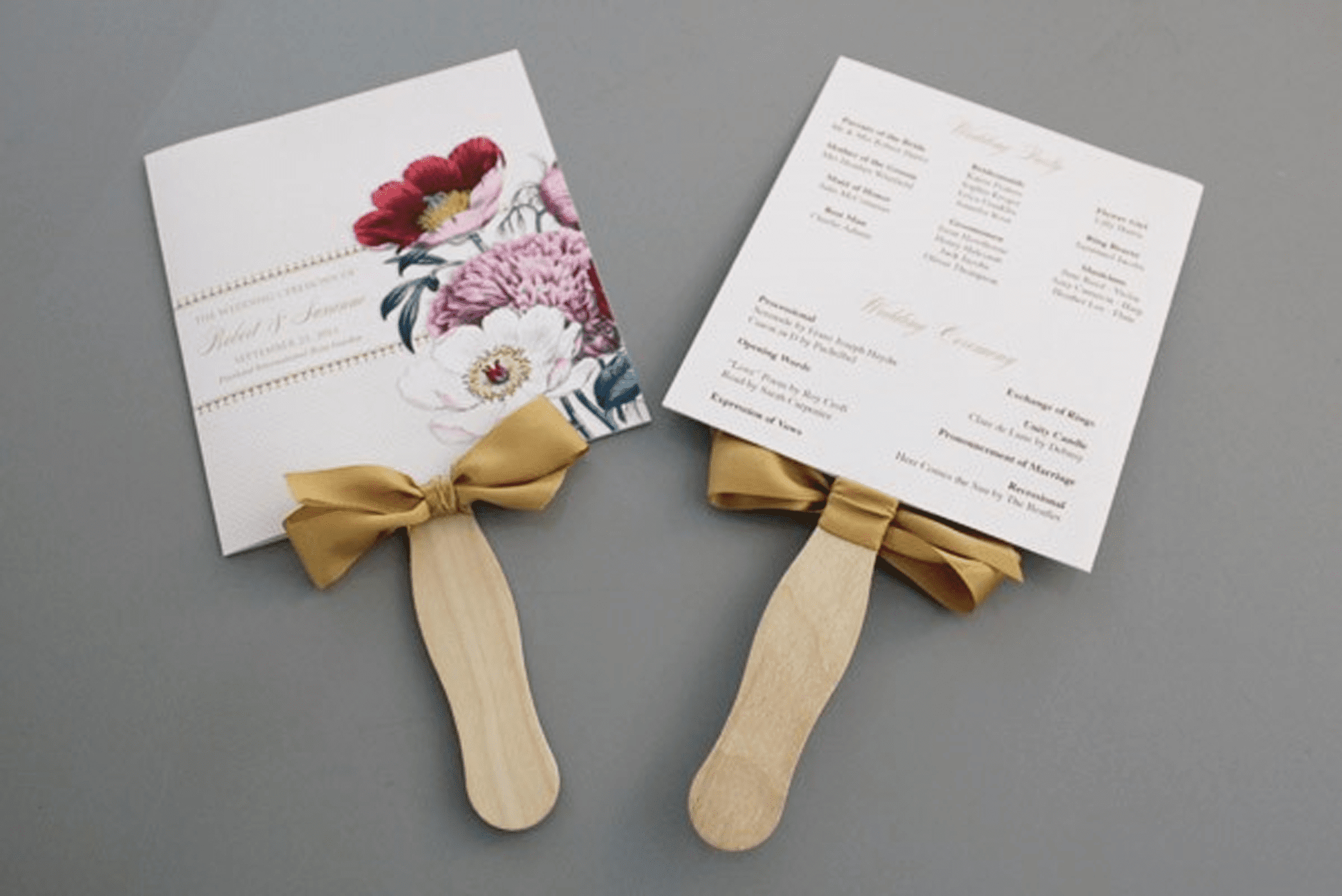 Free Wedding Program Templates You Can Customize - Free Printable Fan Wedding Programs