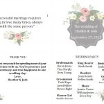 Free Wedding Program Templates You Can Customize   Free Printable Wedding Programs