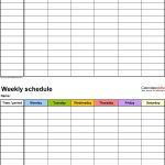 Free Weekly Schedule Templates For Word   18 Templates   Free Printable Work Schedule Maker