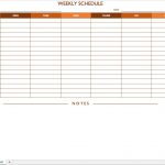 Free Work Schedule Templates For Word And Excel   Free Printable Weekly Work Schedule