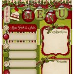 Freebie   Christmas Dinner Menu! | Christmas Ideas | Christmas   Free Printable Christmas Dinner Menu Template