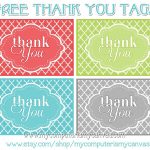 Freebie} Printable Thank You Tags | Printables | Pinterest | Thank   Free Printable Thank You Tags