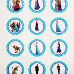 Frozen: Free Printable Toppers. | Oh My Fiesta! In English   Frozen Cupcake Toppers Free Printable