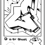 G Is For Graffiti: Alphabet Coloring Book  Free Coloring Page   Free Printable Graffiti Letters Az