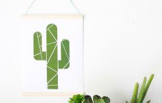 Geometric Cactus Printable - Lil' Luna - Free Printable Cactus