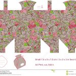 Gift Box Template Stock Vector. Illustration Of Floral   24503346   Printable Box Templates Free Download