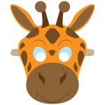 Giraffe Mask Template | Free Printable Papercraft Templates   Giraffe Mask Template Printable Free