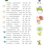 Grammar Test Worksheet   Free Esl Printable Worksheets Made   Free Printable Esl Grammar Worksheets