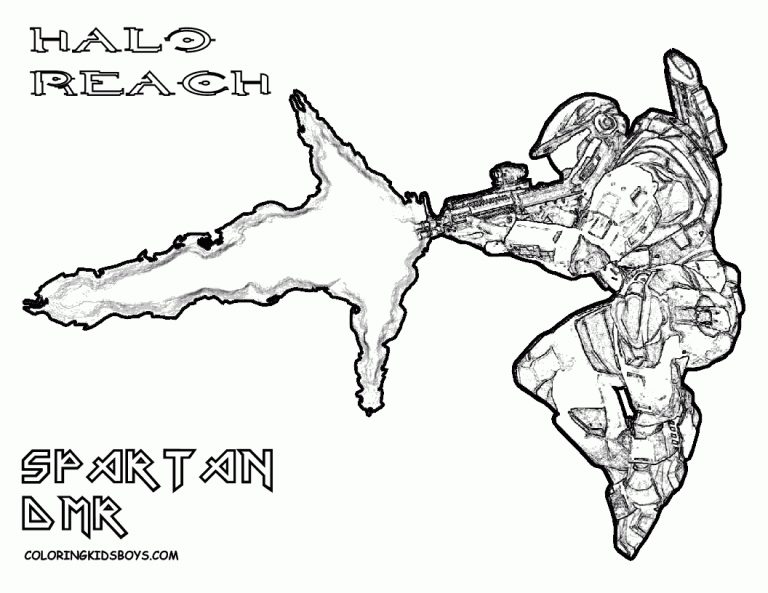 Halo Coloring Pages: Halo Reach Coloring Pages, Halo Wars Coloring