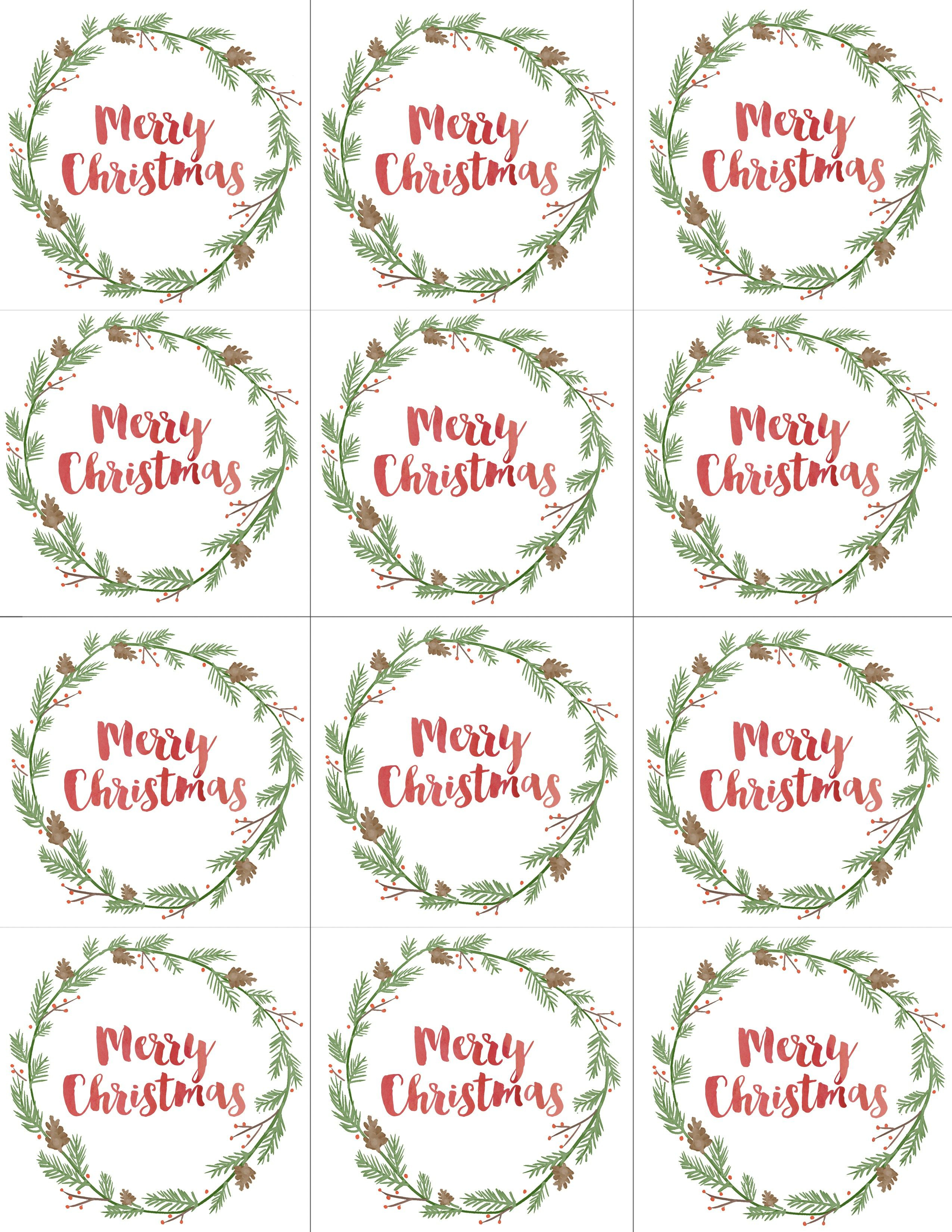 Hand Painted Gift Tags Free Printable | Christmas | Christmas Gift - Free Printable Christmas Tags