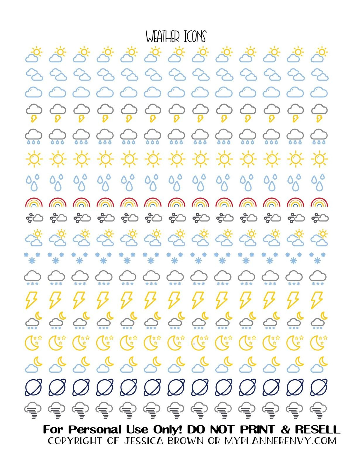 Hi Everyone. Welcome Back For Another Free Planner Sticker Printable - Free Printable Icons