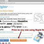 How To Make Free Stencil Templates   Youtube   Online Letter Stencils Free Printable