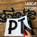 How To Make Large Bulletin Board Letters   Lucky Little Learners   Free Printable Bulletin Board Letters