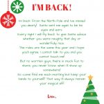Im Back Elf On The Shelf Arrival Letter Free Printable1 | Elf On The   Free Printable Elf On Shelf Arrival Letter