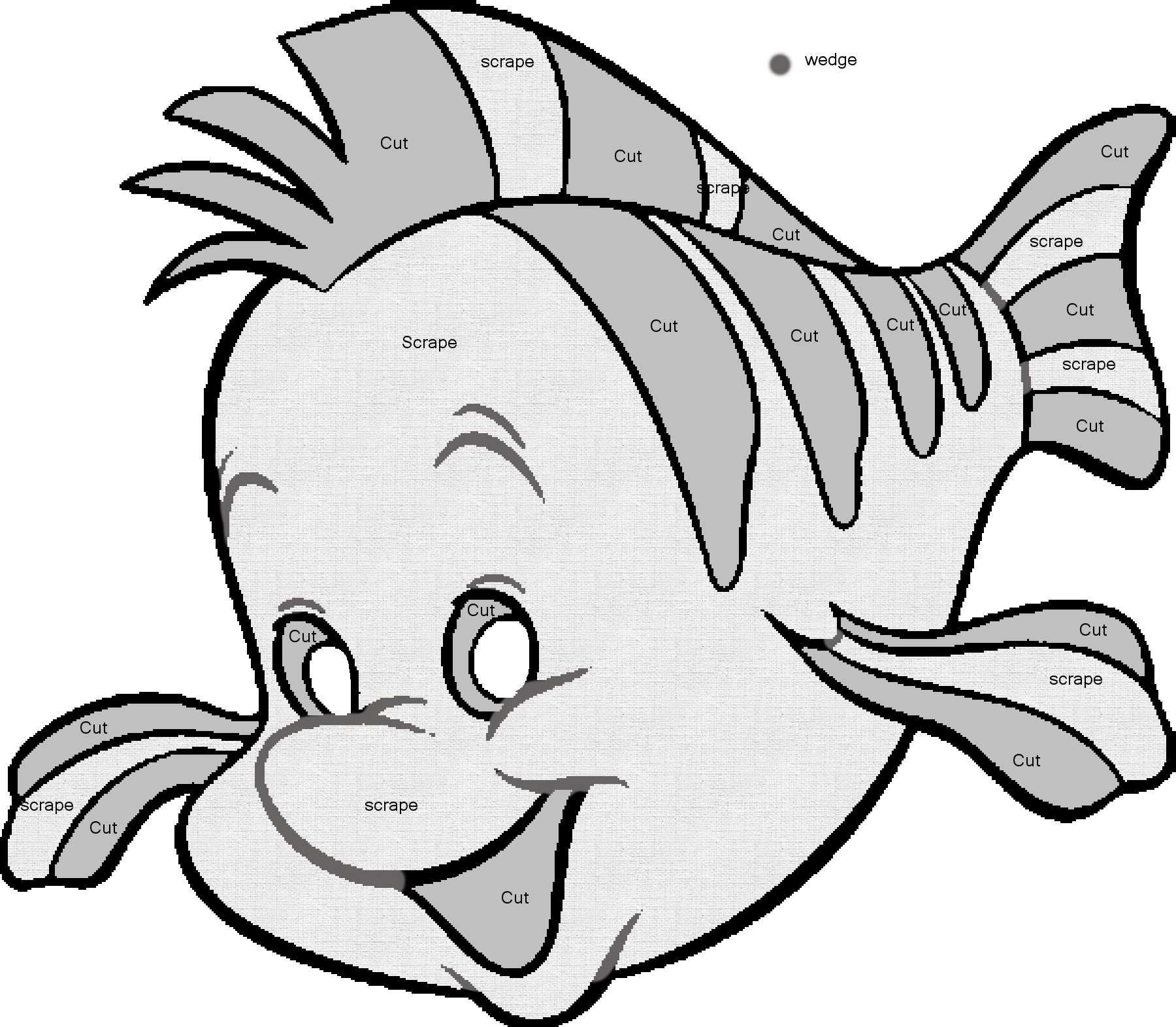 Image Detail For -Flounder Carving Pattern~Saiyan-Silk On - Free Printable Toy Story Pumpkin Carving Patterns