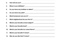 Free Printable Worksheets For Highschool Students